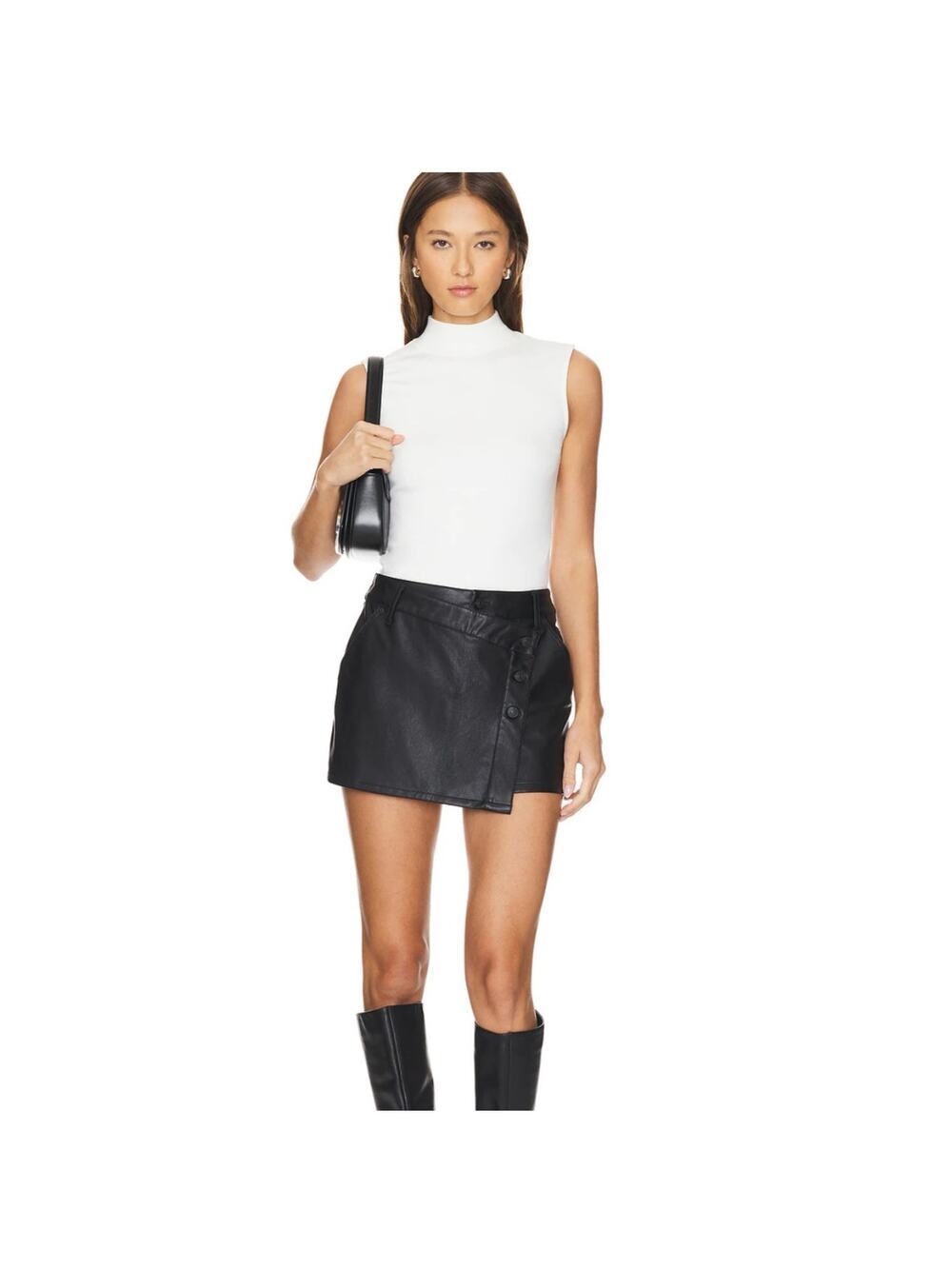 Free People Wynne Vegan Skirt in Black size 26